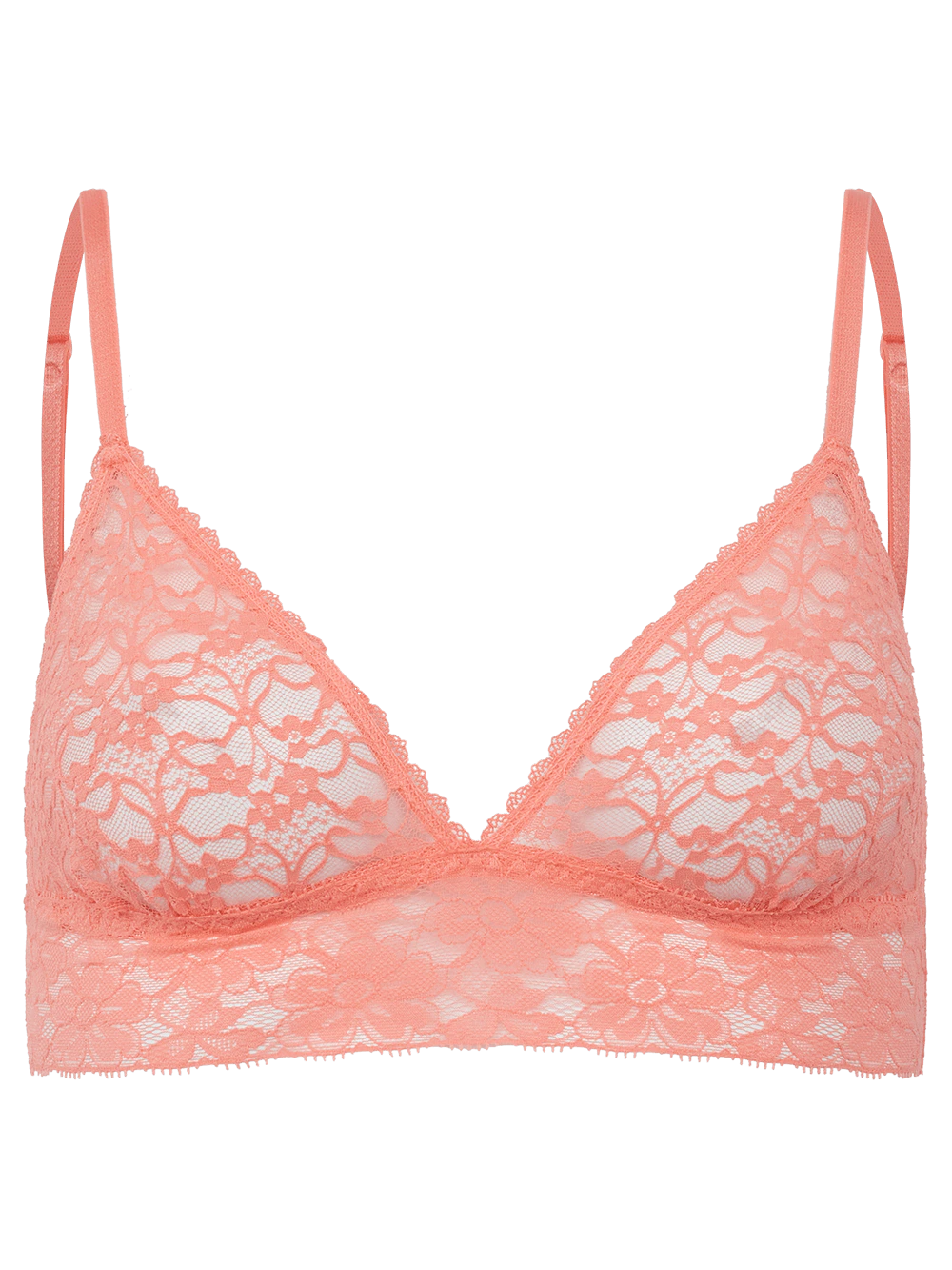 Sutiã Triângulo Renda Sweet Lace Coral