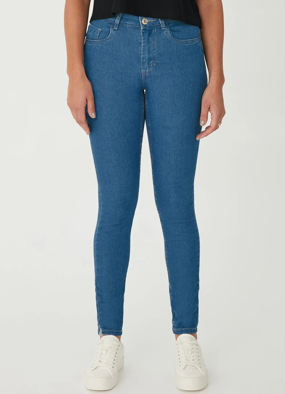 Malwee - Calça Skinny Jeans Azul Claro