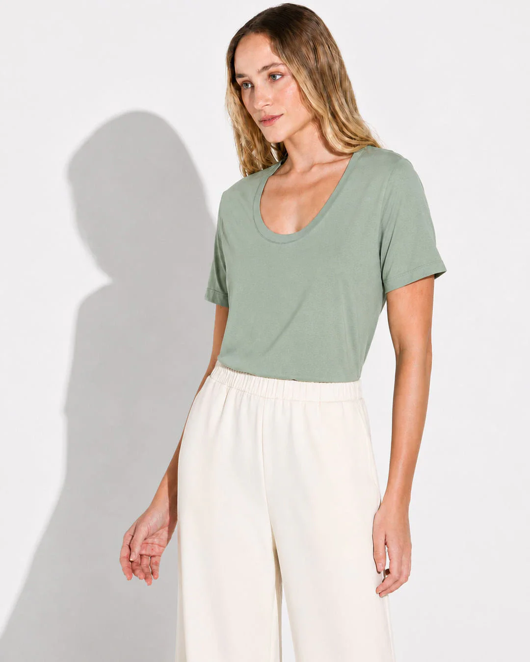 Camiseta Pima Gola U Feminina