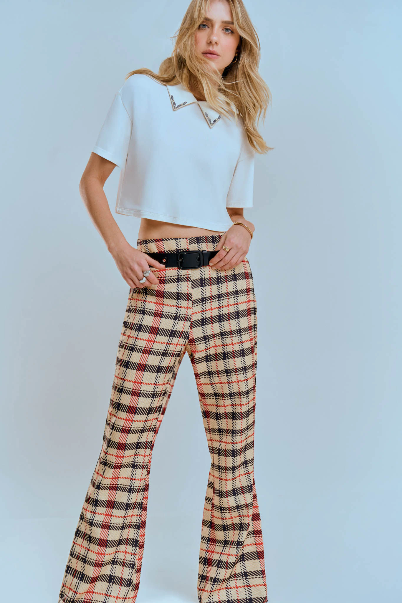 Calça Zinco Boot Cut Alta Amarelo