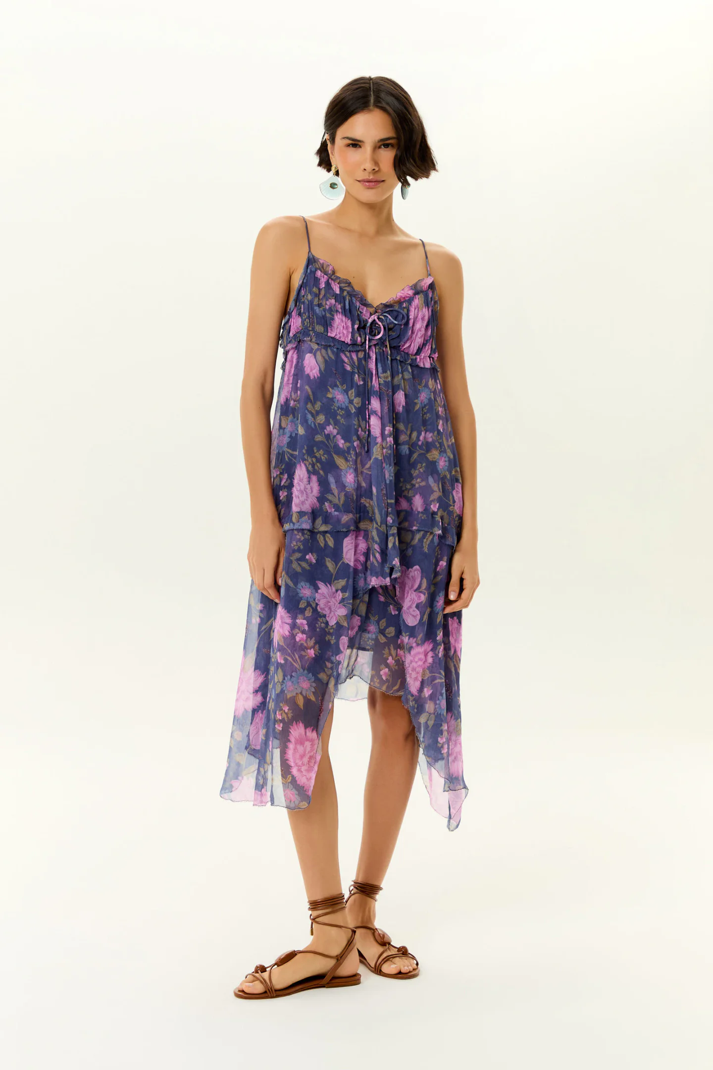 Vestido Assimetrico Ggt Estampa Tish
