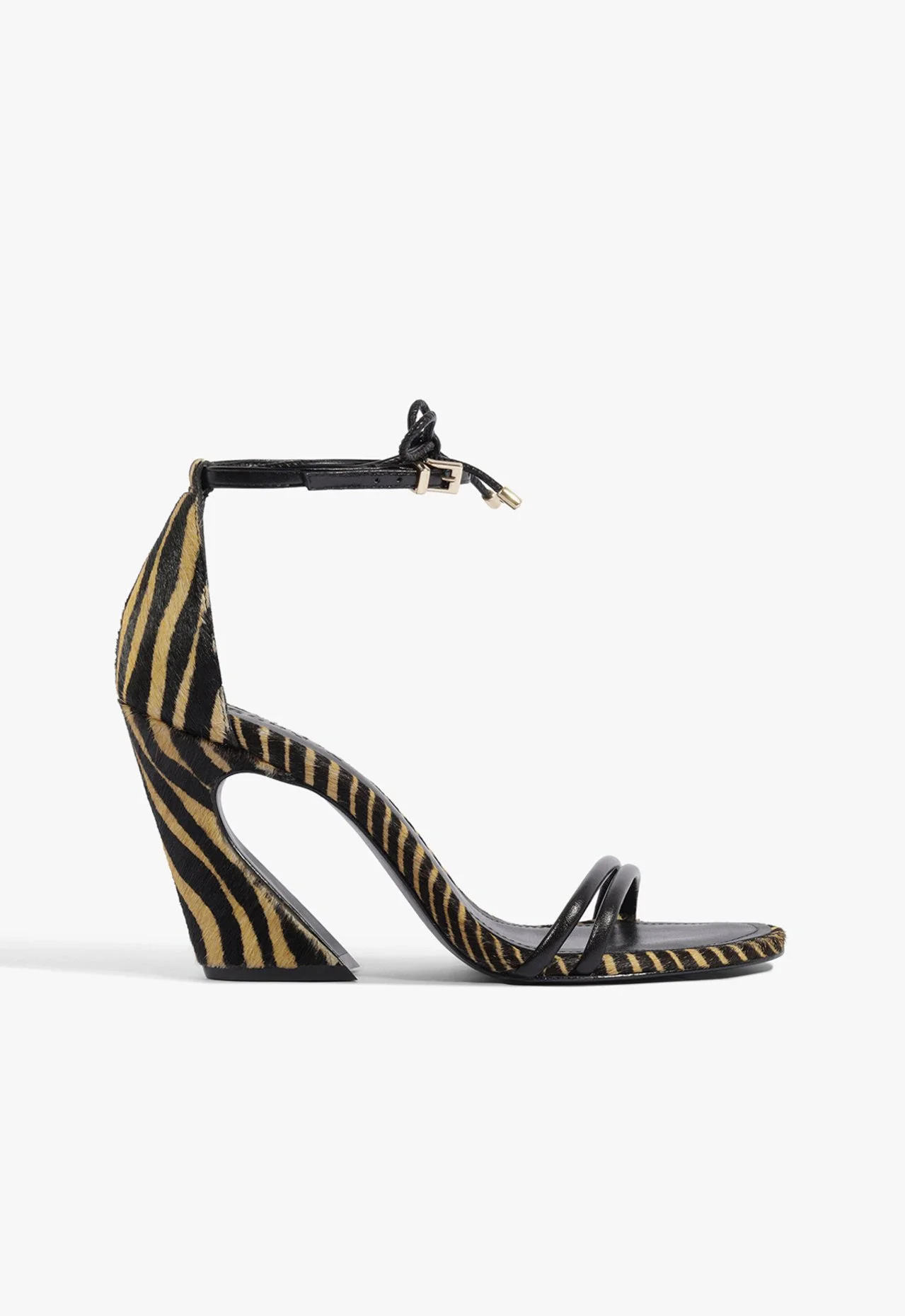 Sandália Cecil Couro Animal Print