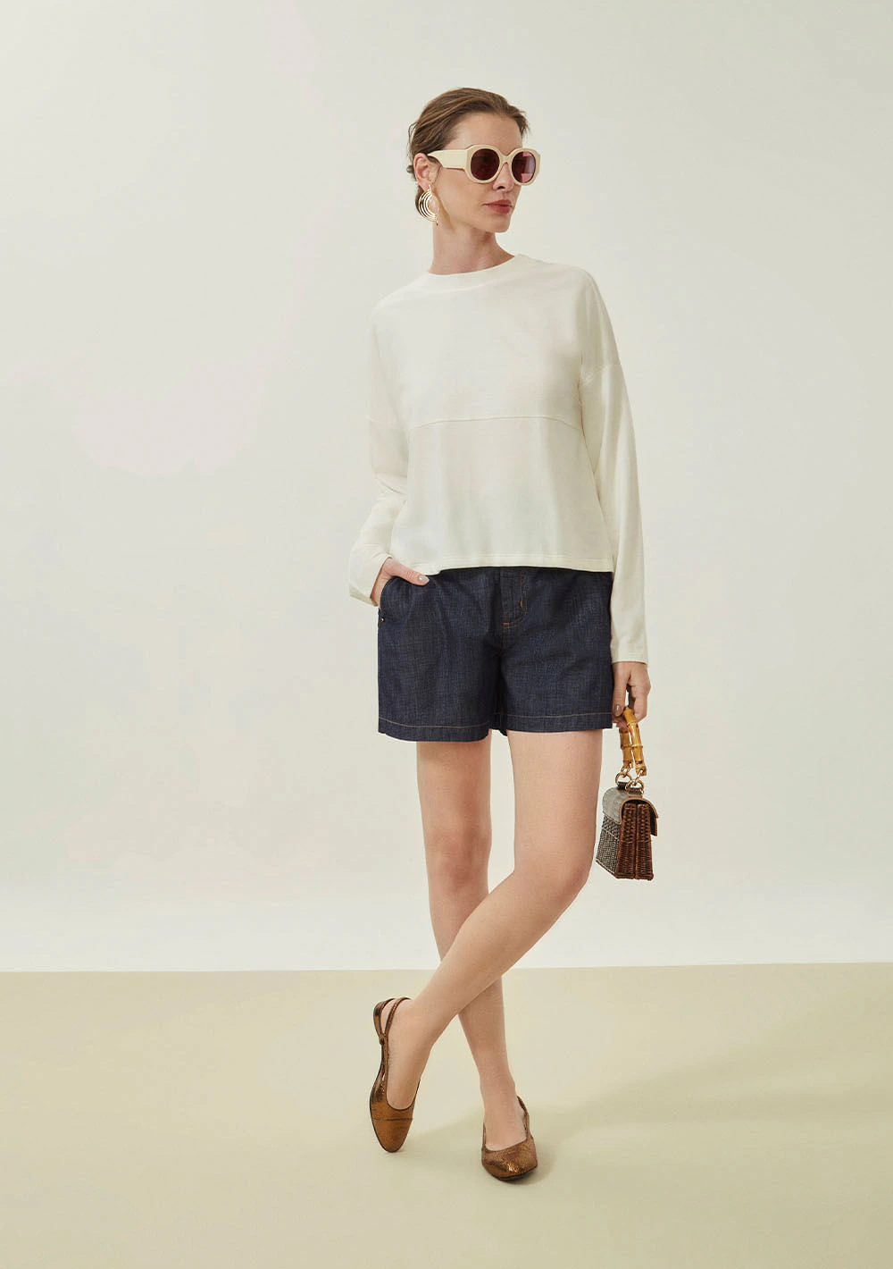 Shorts Maria.Valentina Reto Alta Azul