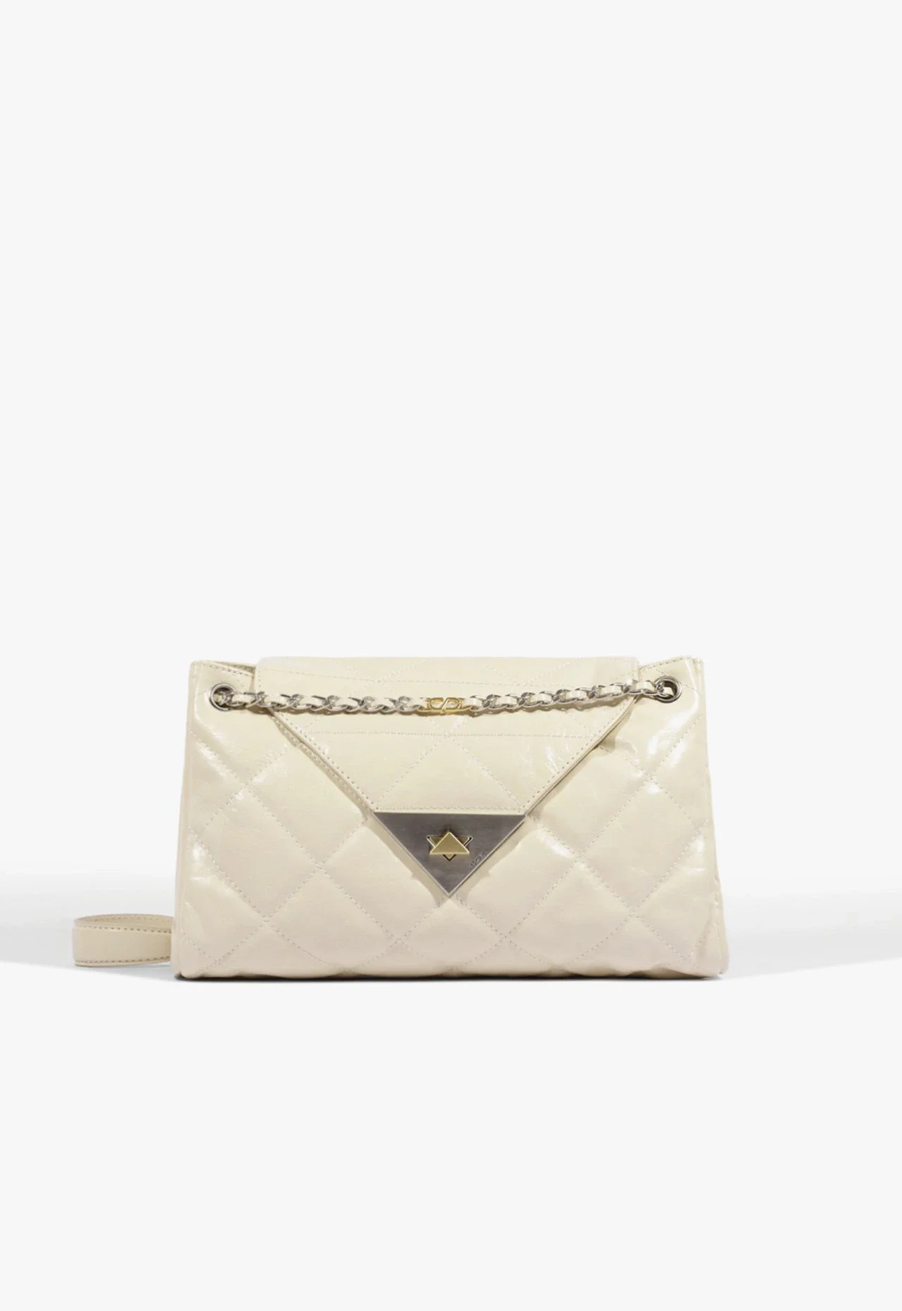 Bolsa Grande S95 Couro Off-white