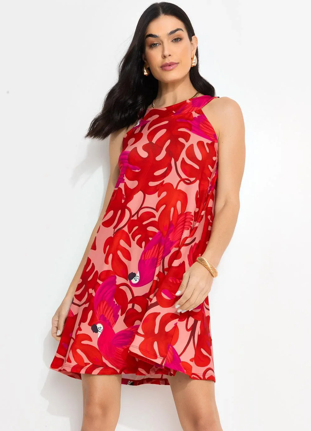 Quintess - Vestido Arara Color em Malha Fria