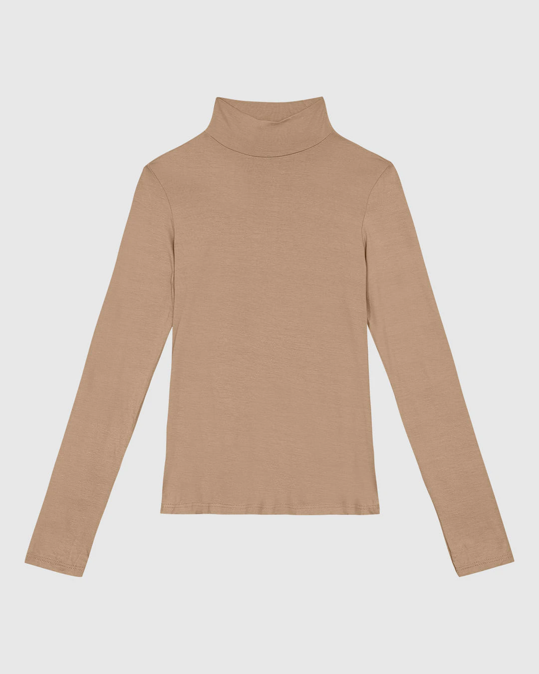 Blusa Básica Feminina Gola Alta Em Malha Viscose Stretch - ENFIM