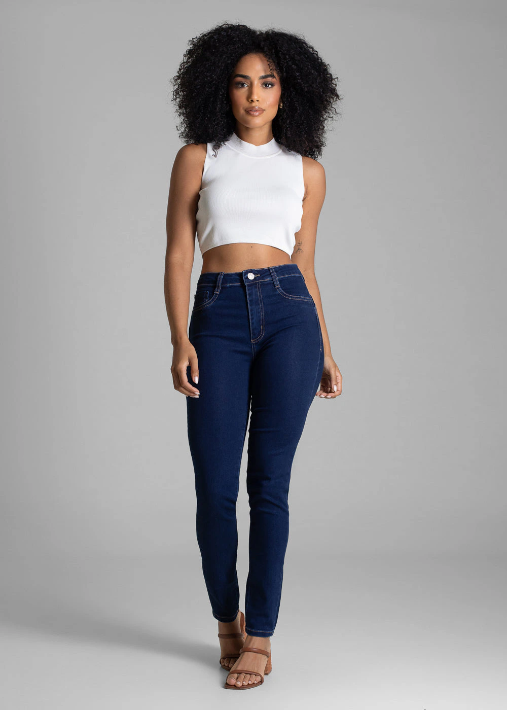 Calça Jeans Sawary Heart - 283385 AZUL