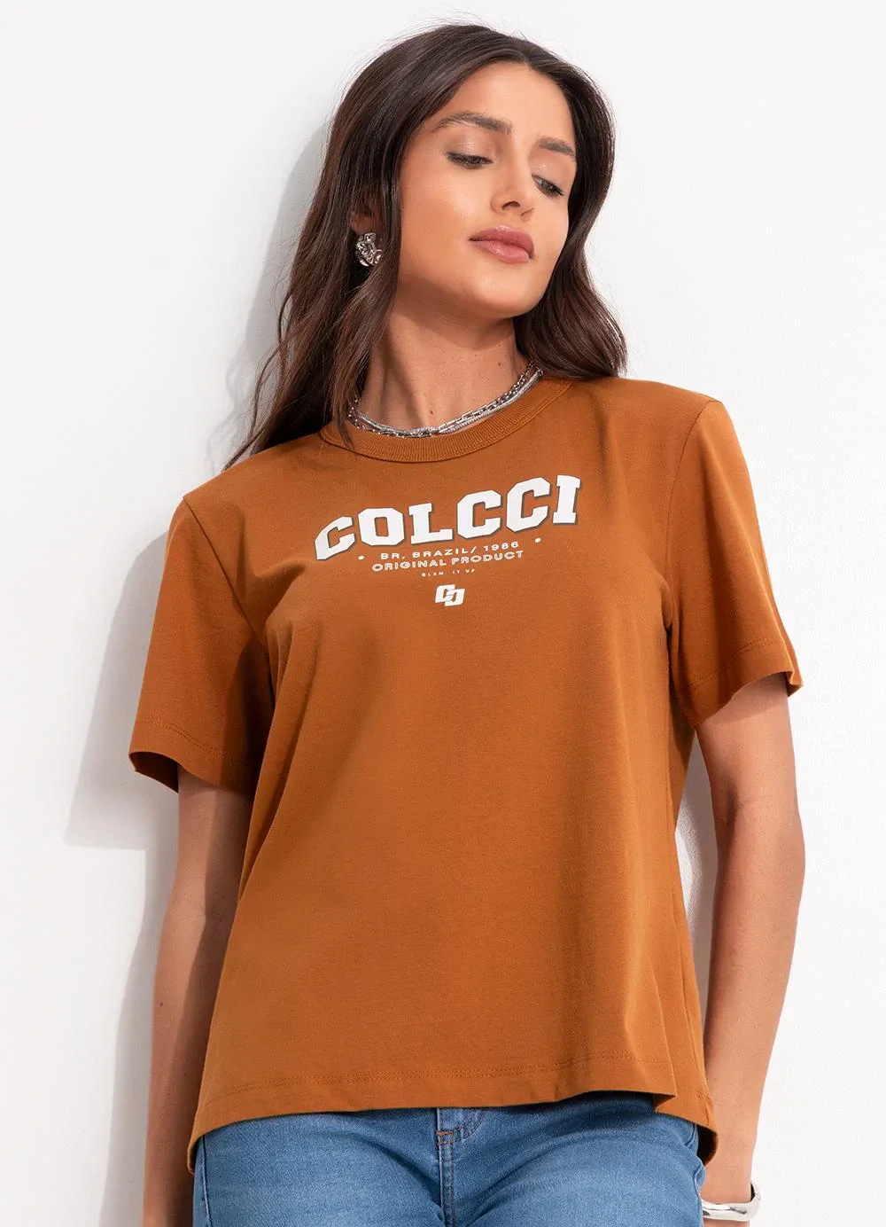 Colcci - Camiseta Marrom