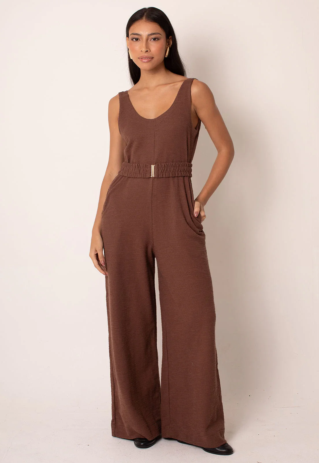 Macacão Pantalona Tricot Marrakesh Regata