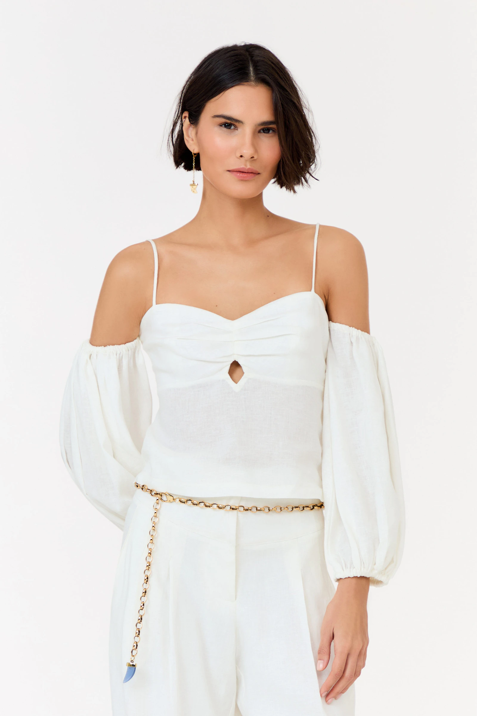 Blusa Alcinha Manga Bufante