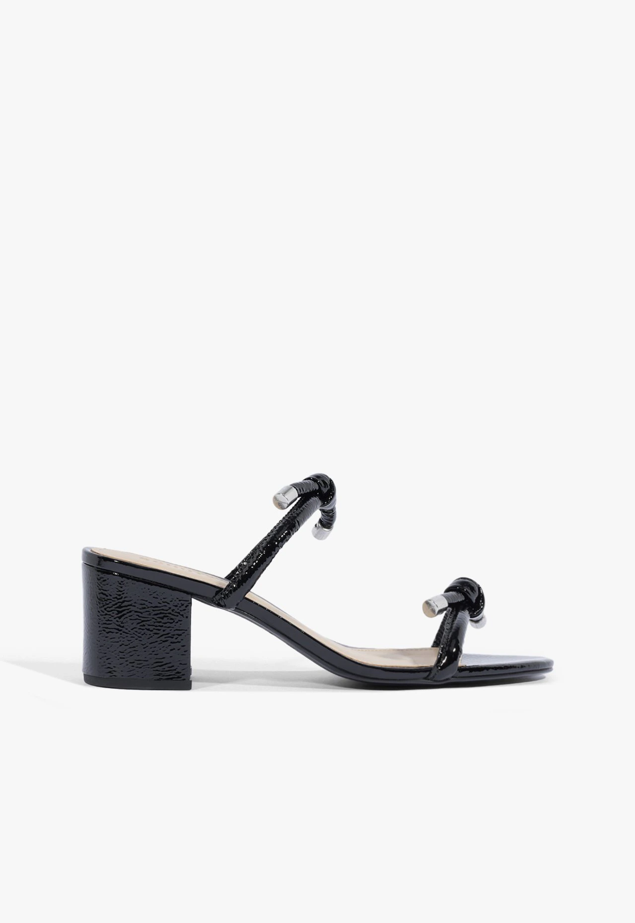 Sandália Mule Tessa Couro Preta