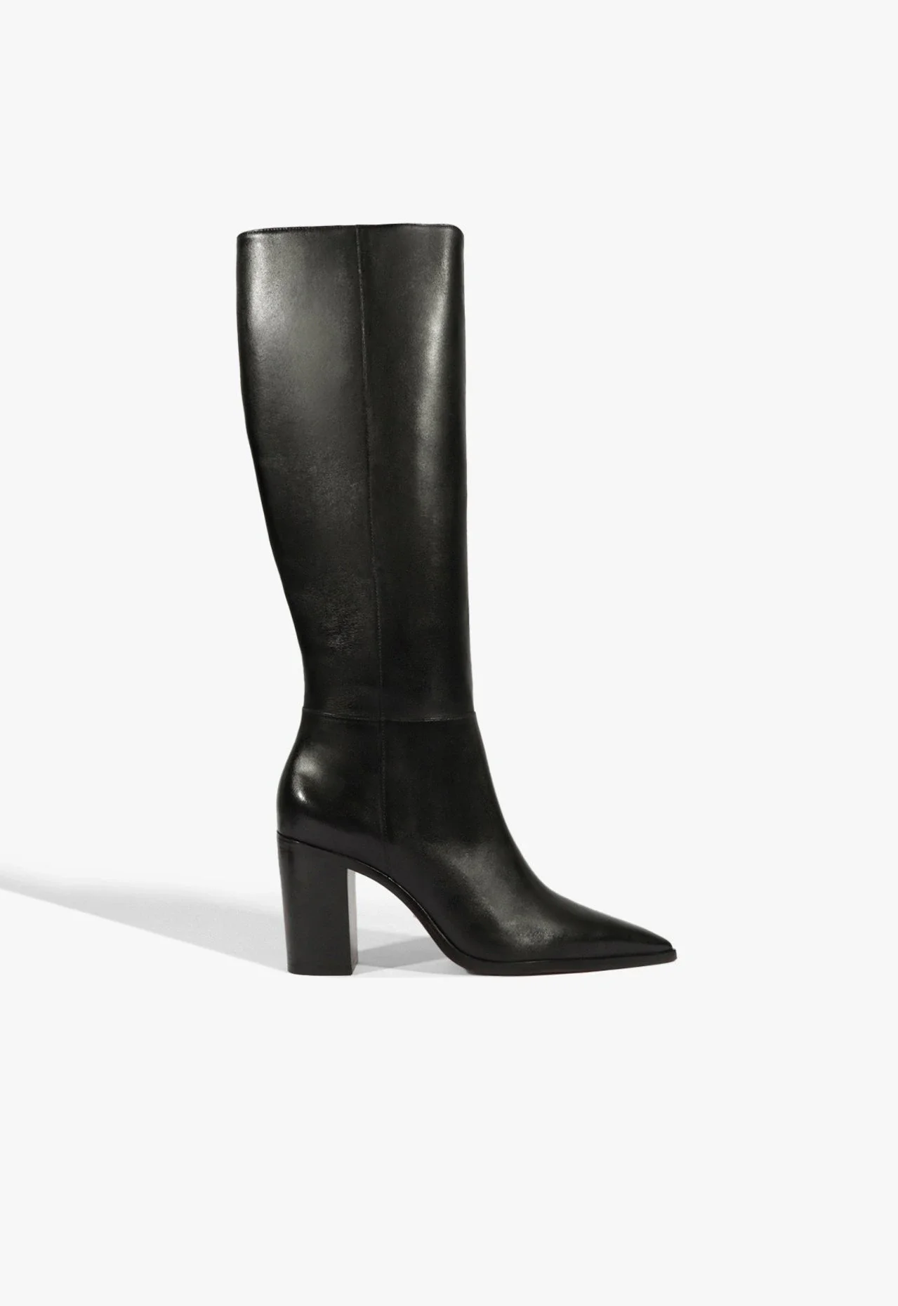 Bota Mikki Up Bloco Couro Preta