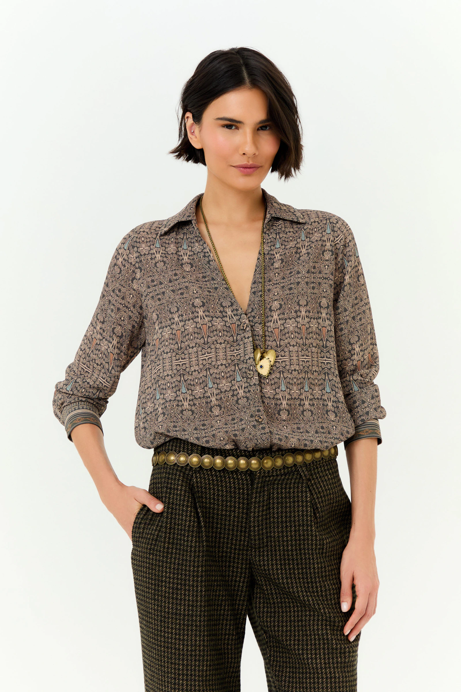 Camisa Ggt Estampa Olive