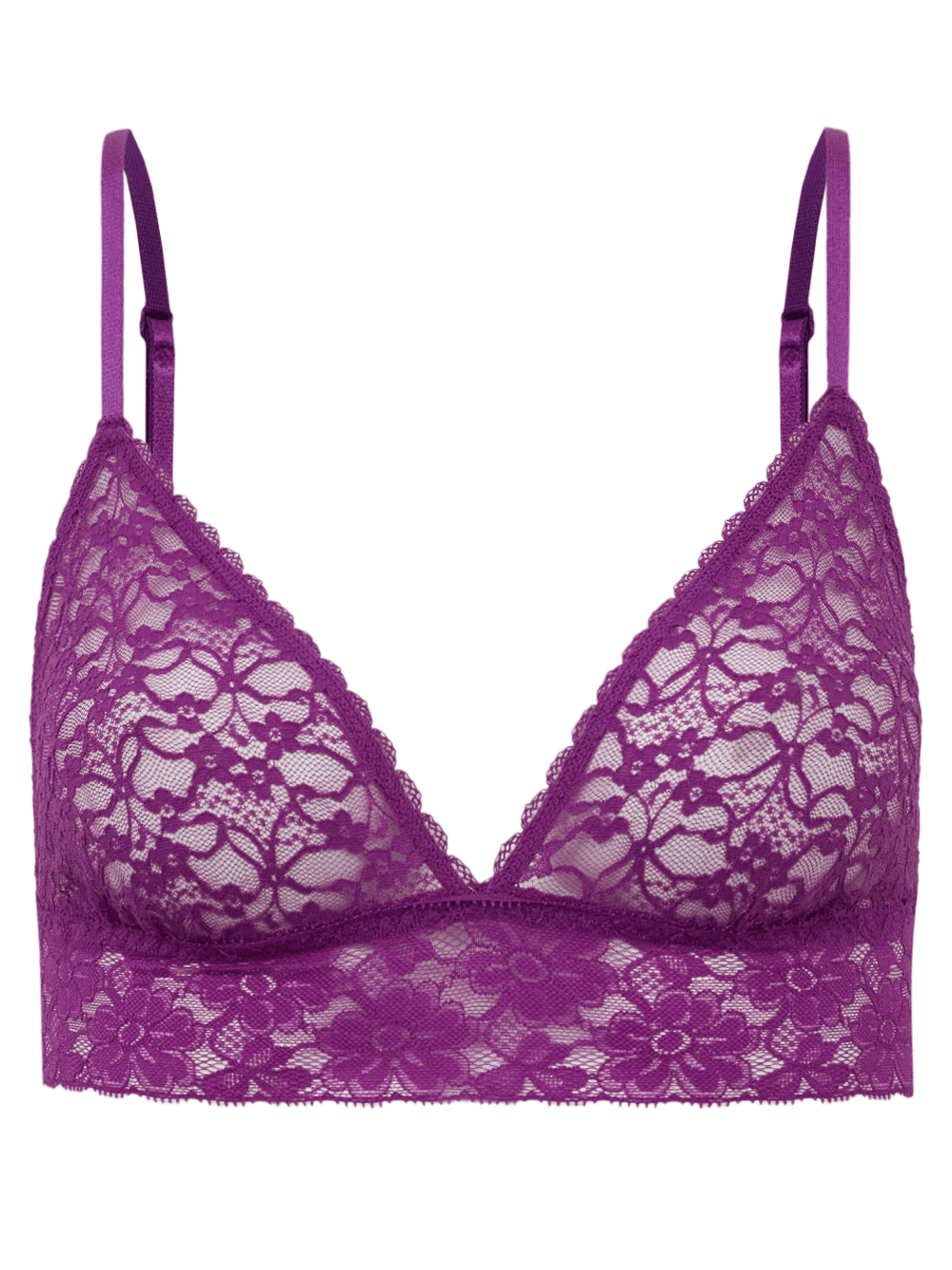 Sutiã Triângulo Renda Sweet Lace Roxo Orquidea