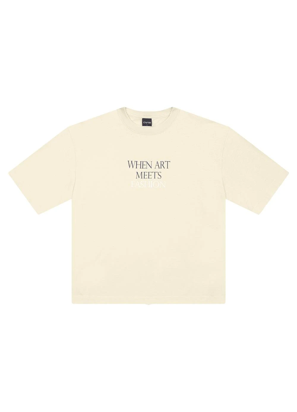Enfim - Camiseta Ampla When Art Meets Fashion Off White