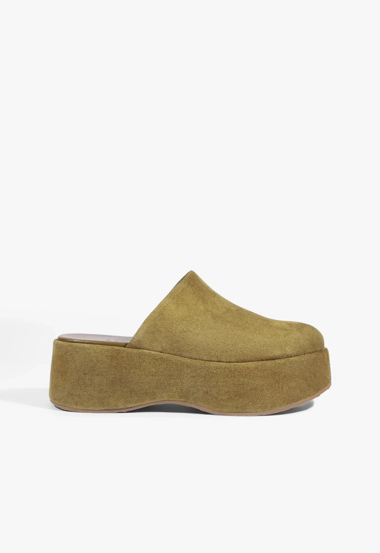 Mule Mia Couro Verde