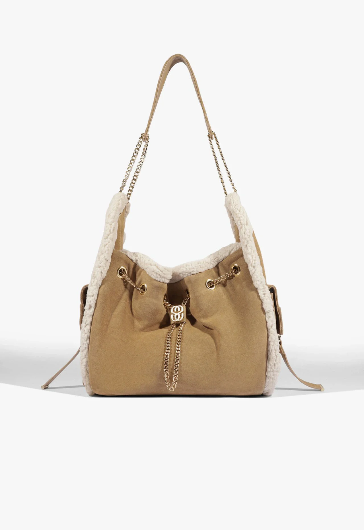 Bolsa Hobo Shoulder Lilibet Fur Média Couro