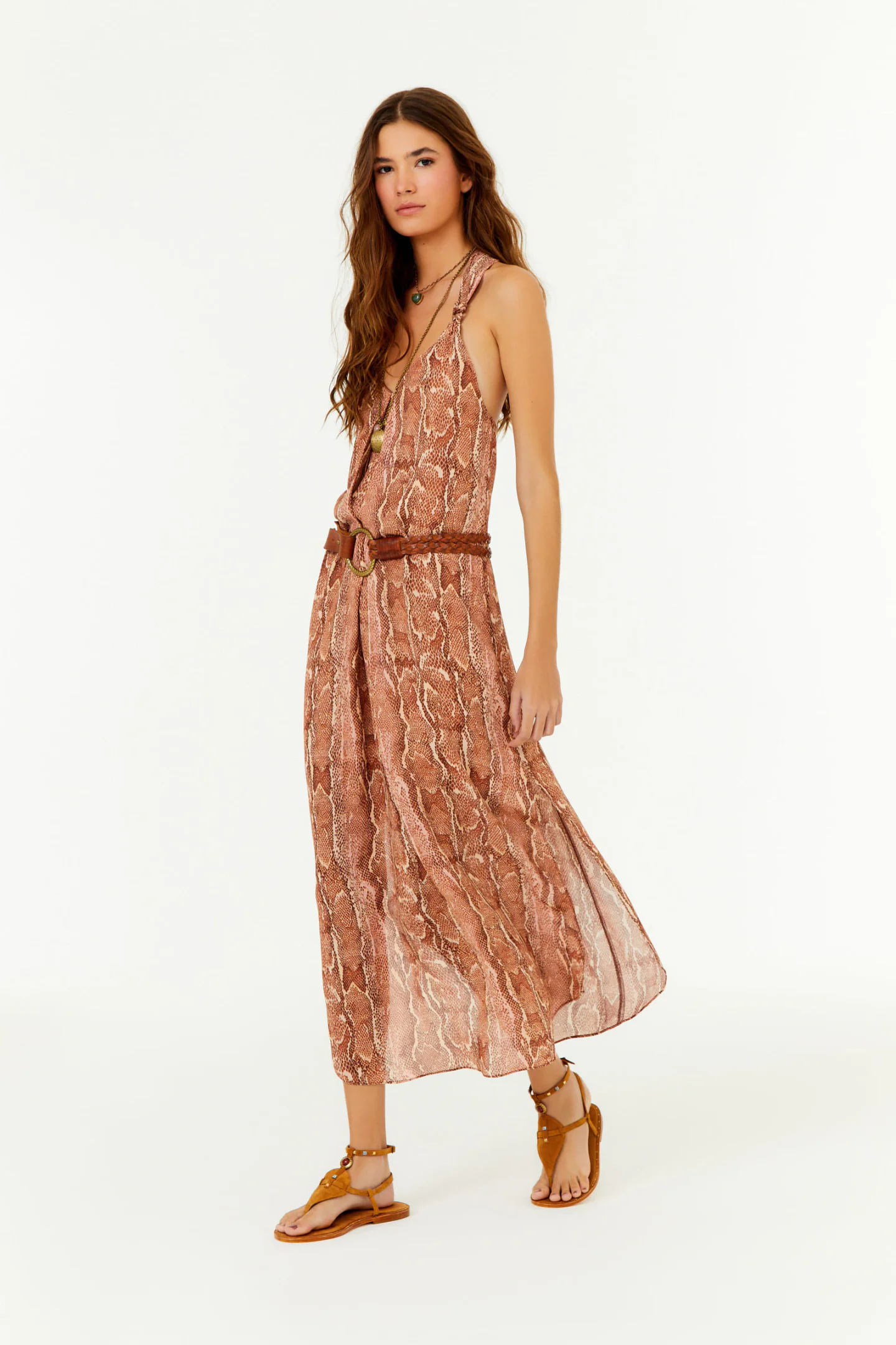 Vestido Longo Ggt Estampa Suri
