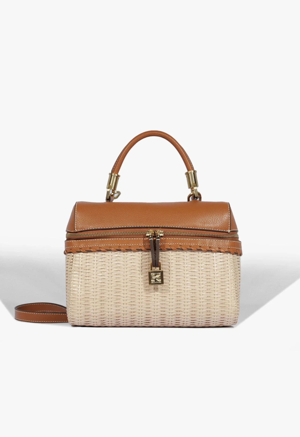 Bolsa Lorena Picnic Pequena Couro Bege