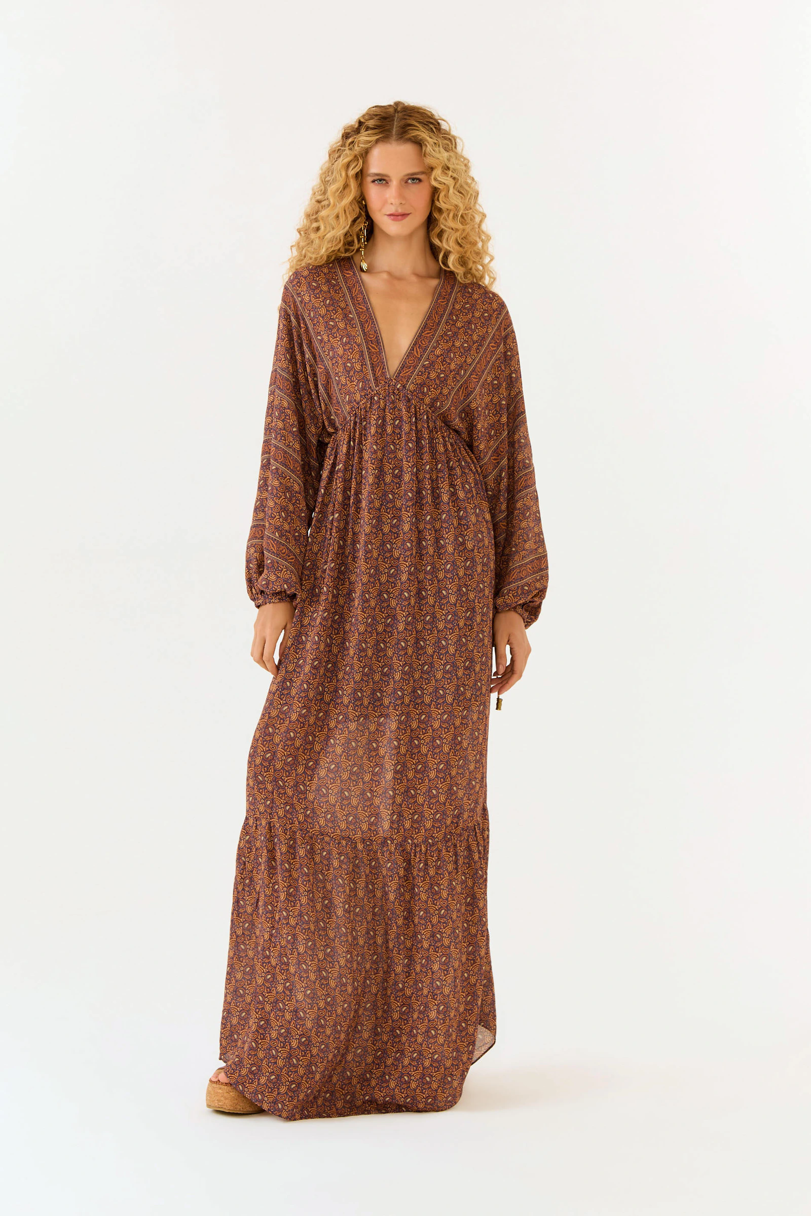 Vestido Longo Ggt Estampa Railay