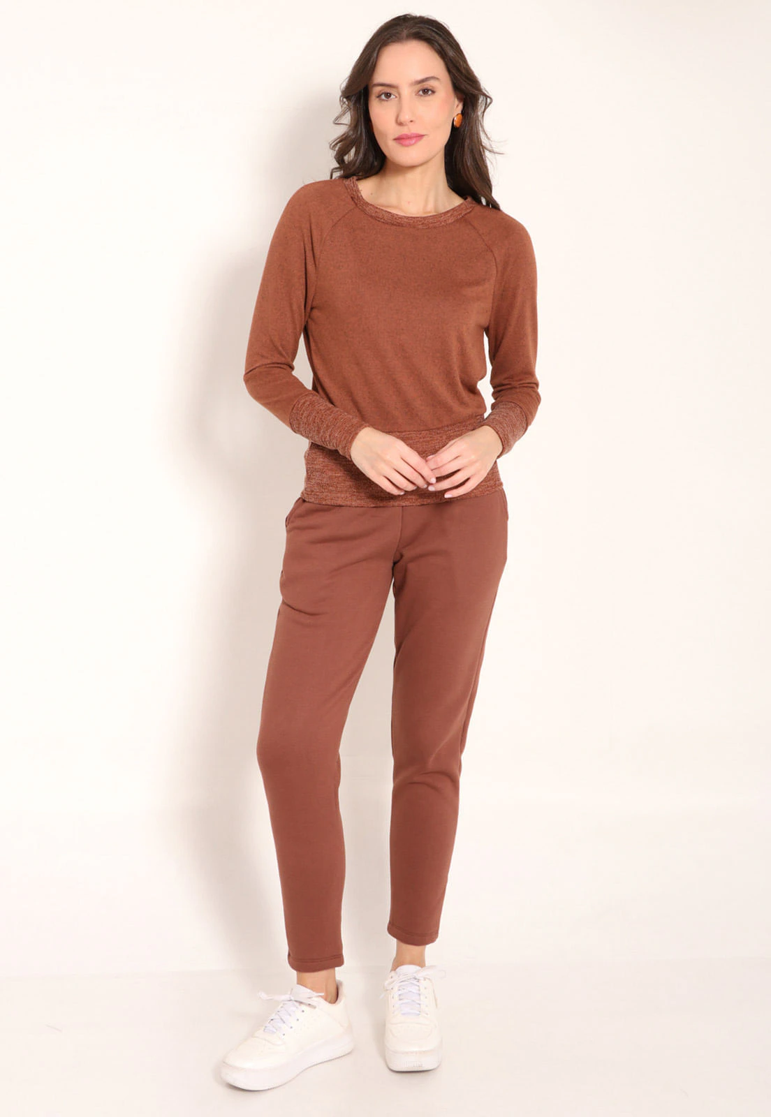Calça Moletom Nouvelle Afunilada Com Bolso