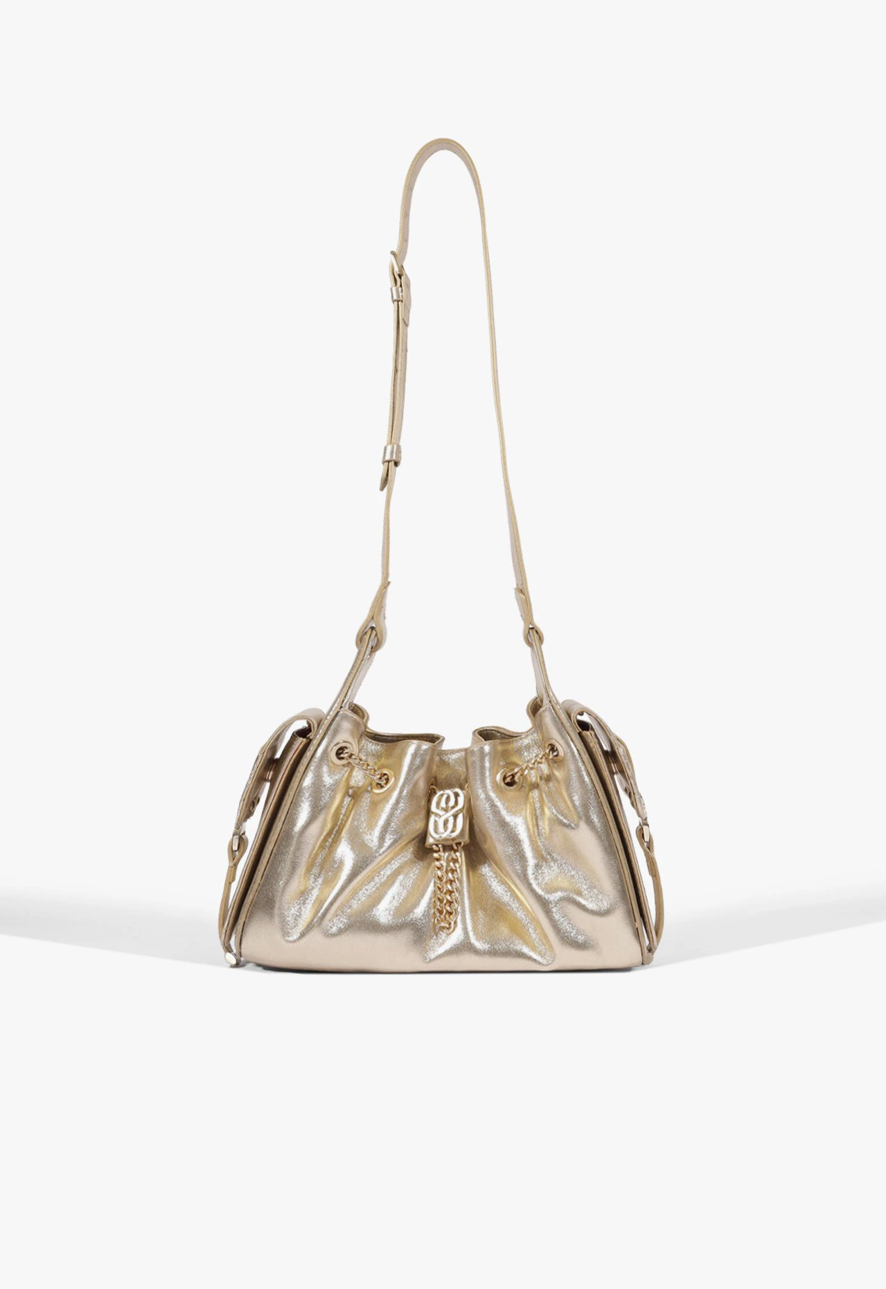 Bolsa Mini Lilibet Couro Dourada