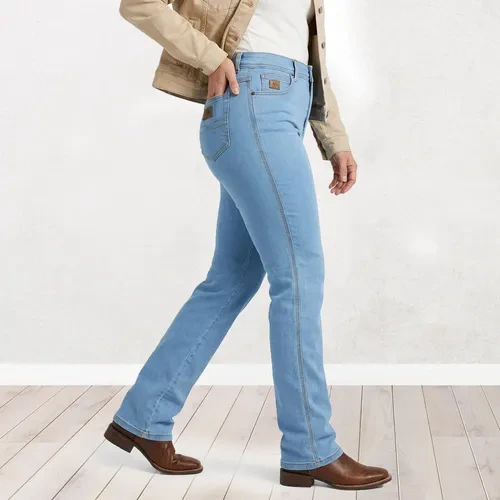 Calça Country Feminina C/ Lycra Rodeio Montaria Cintura Alta