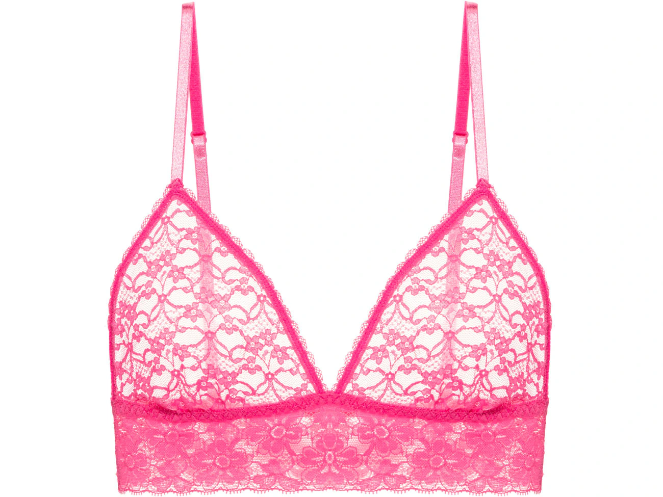 Sutiã Triângulo Renda Sweet Lace Rosa Make
