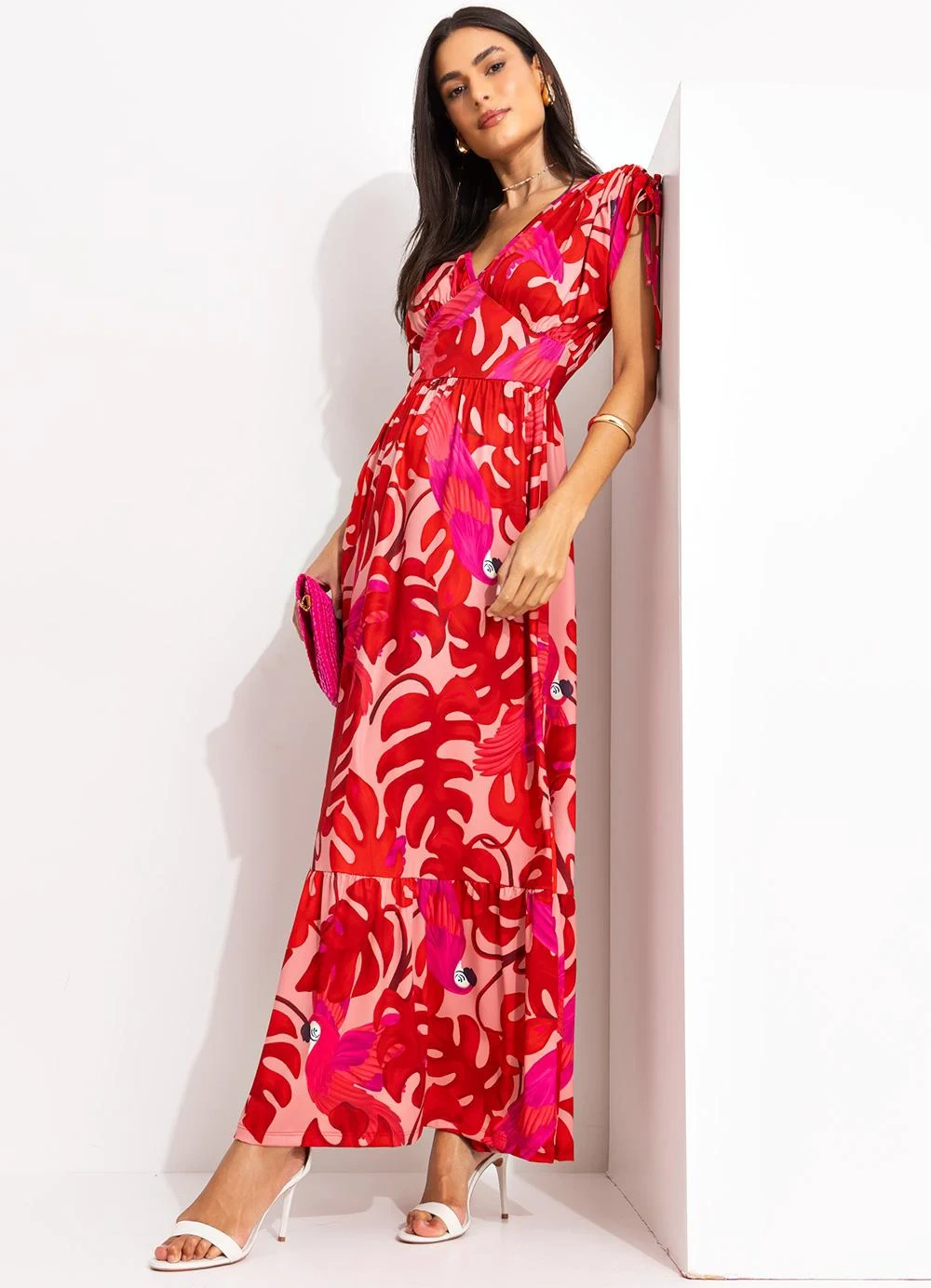 Quintess - Vestido Arara Color em Malha Fria