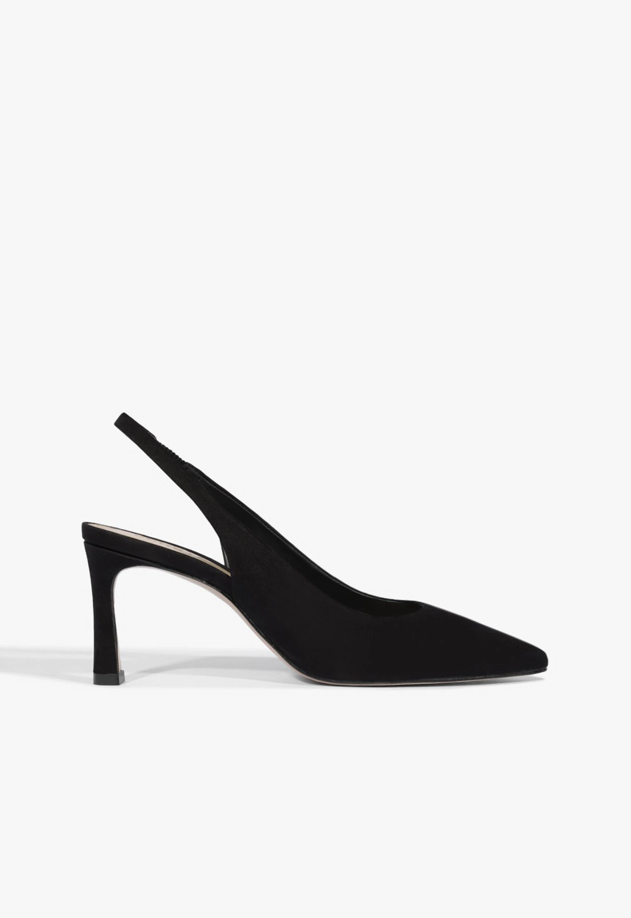 Scarpin Slingback Mid Heel Black