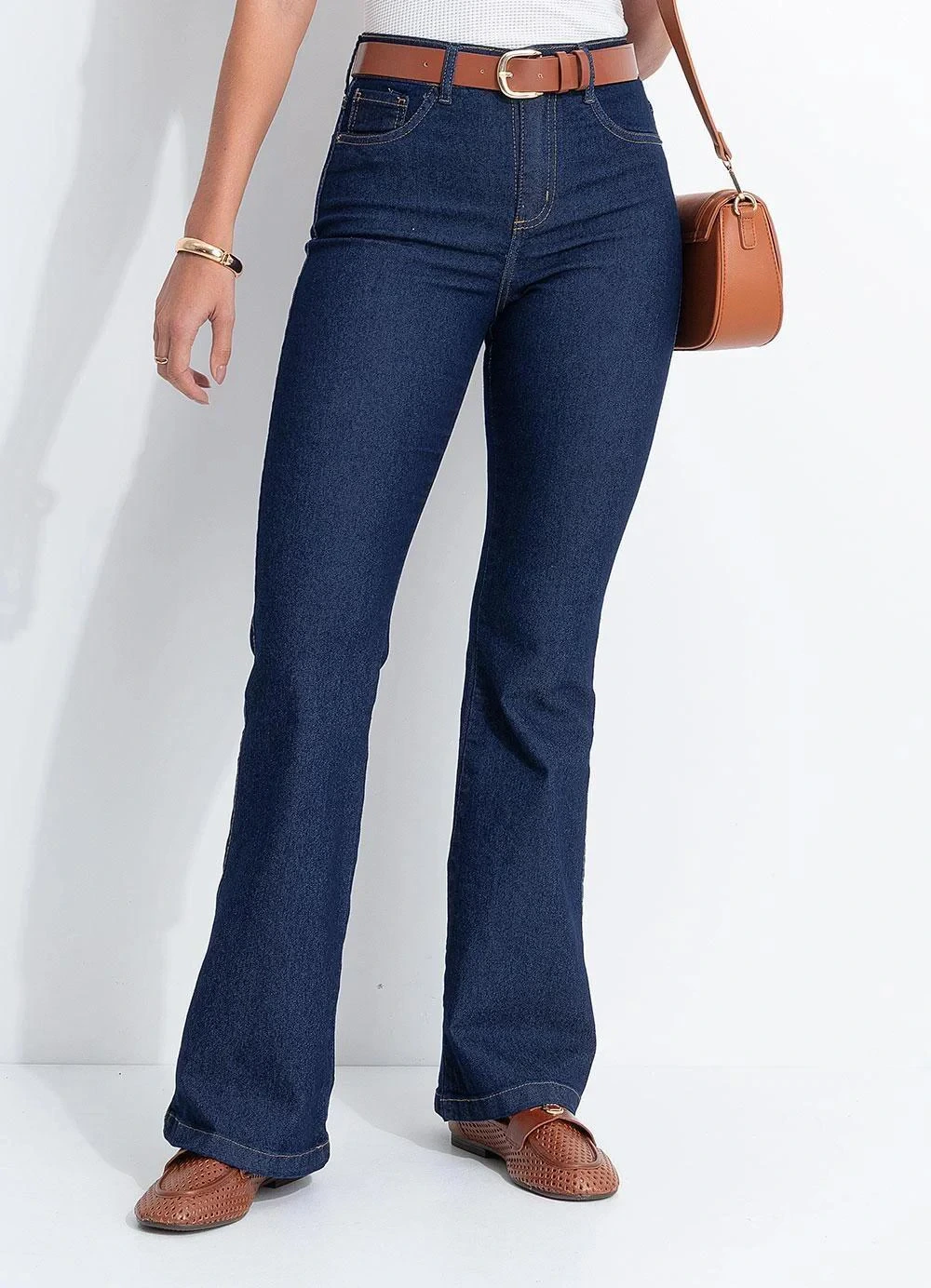 Quintess - Calça Azul Escuro em Jeans