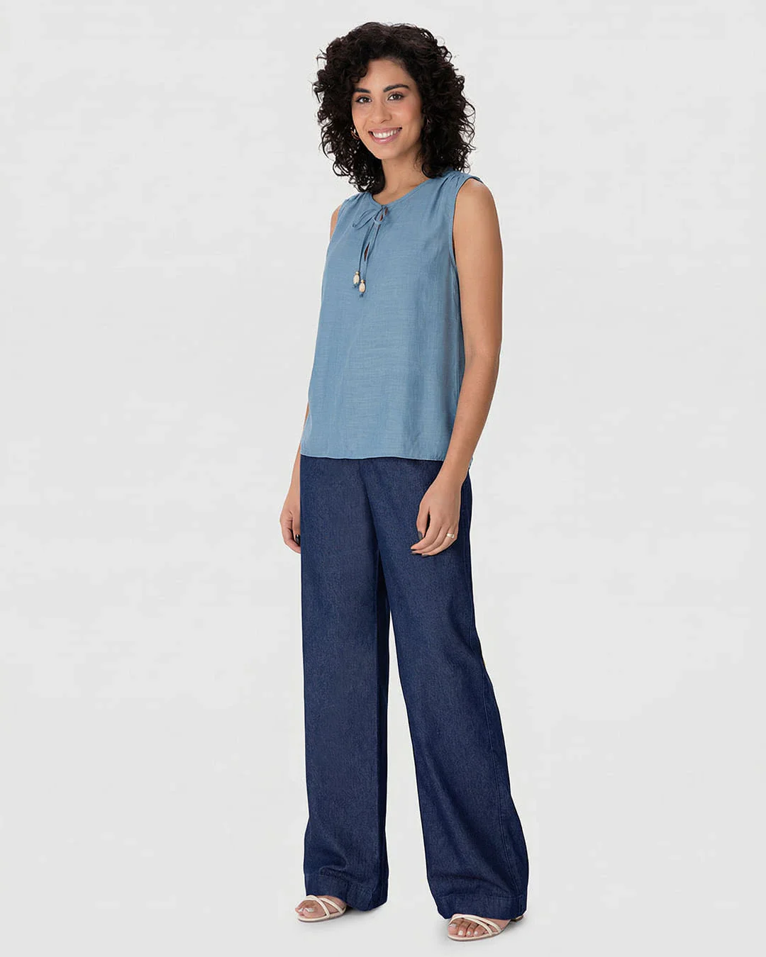 Blusa Bata Feminina Abertura Fecho Por Amarração Em Viscose Com Poliamida