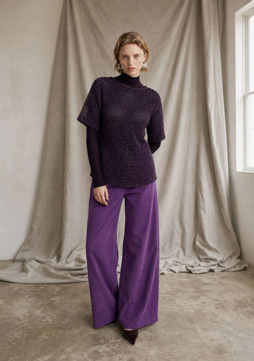 Camiseta Oversized Colours Roxo