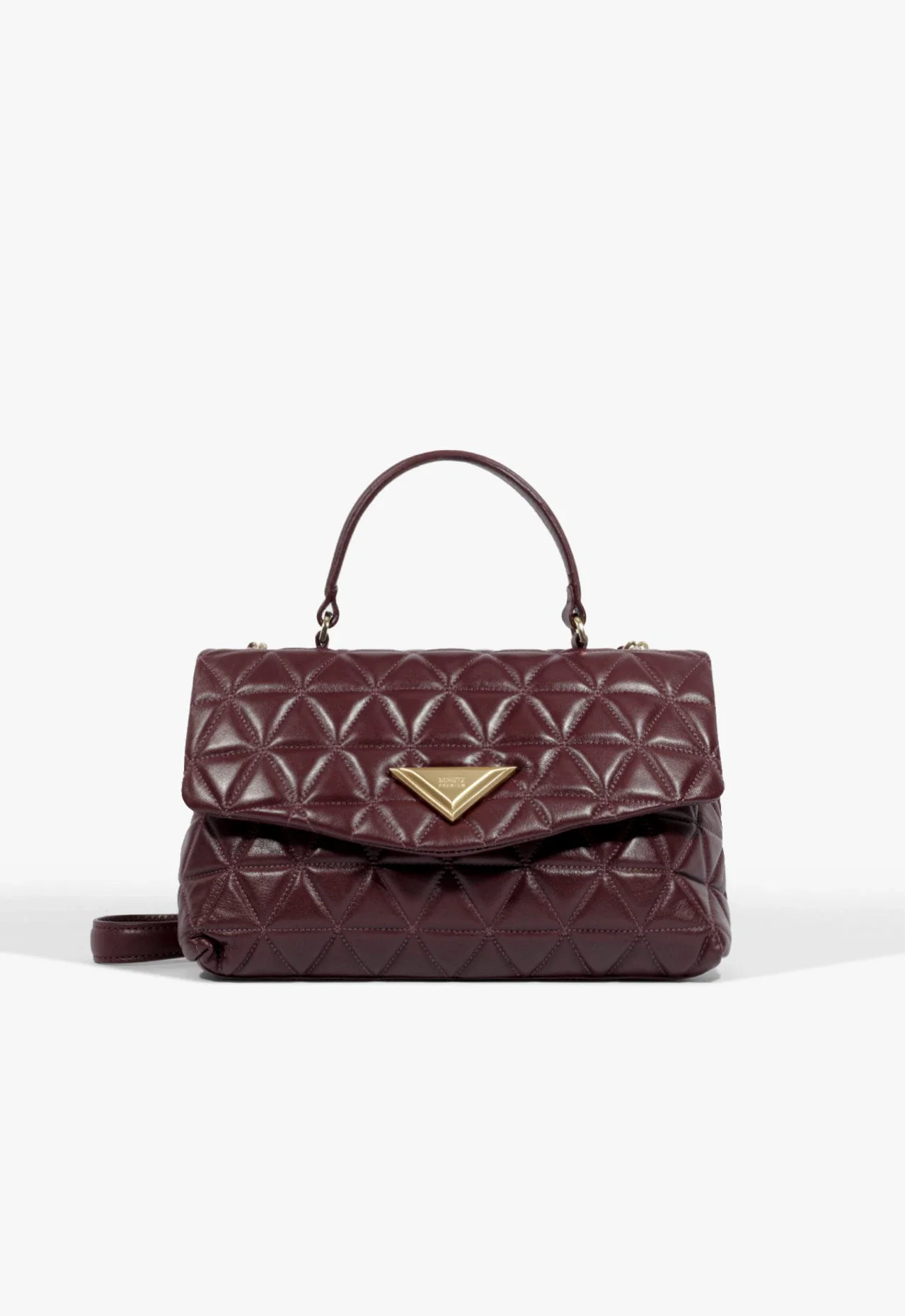 Bolsa Satchel 944 Media Couro Vinho