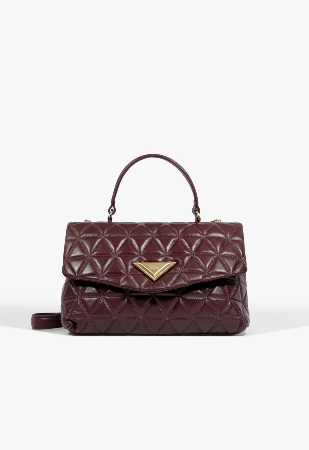 Bolsa Satchel 944 Media Couro Vinho