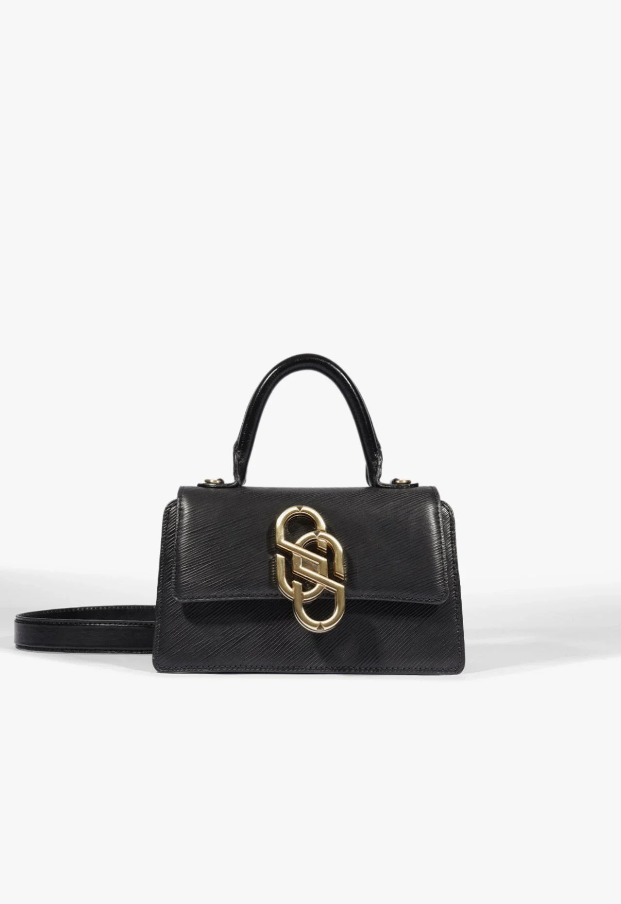 Bolsa Mini Satchel Soul Couro Preta