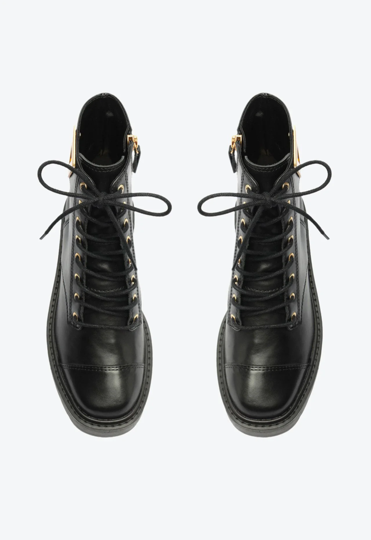 Bota Coturno Theo Couro Preto