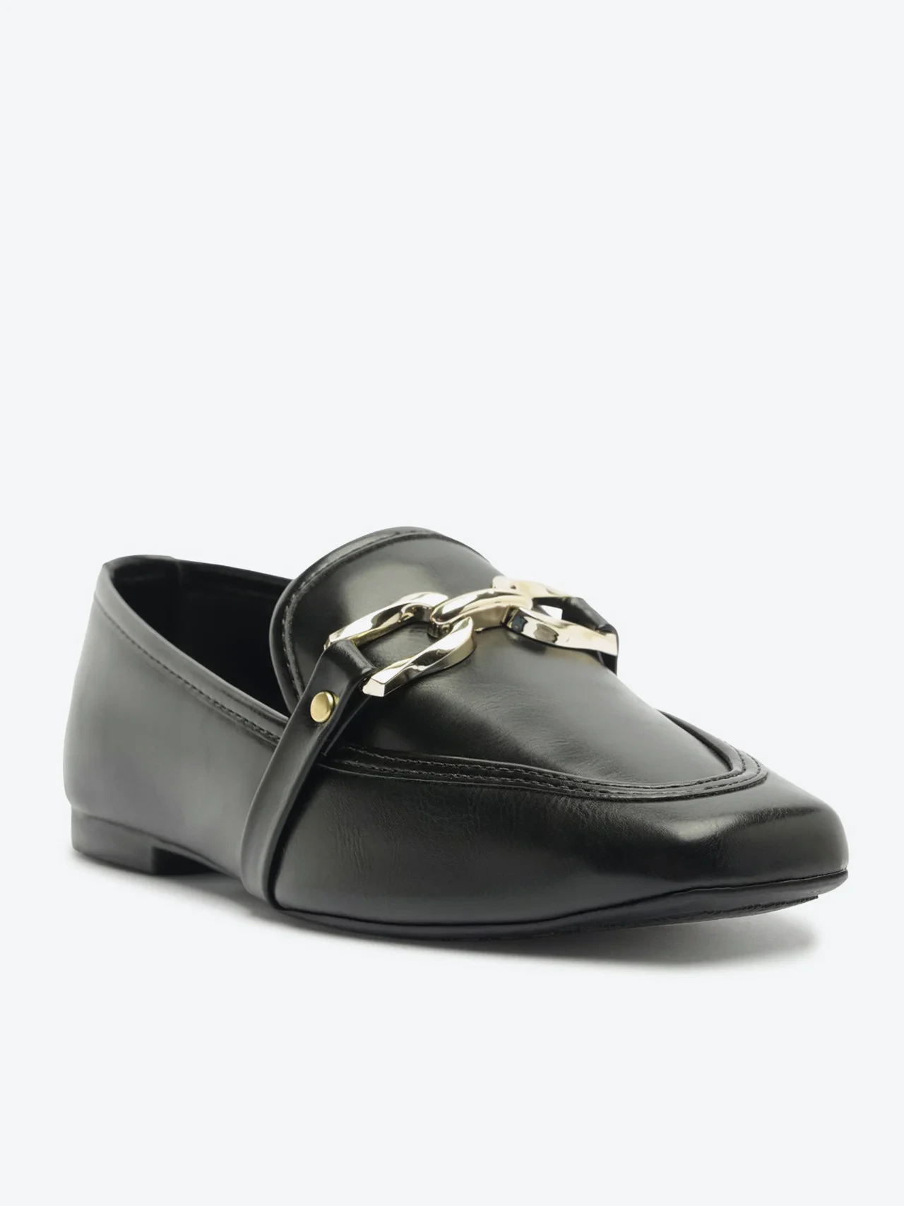 Mocassim Sola Flat Bridão Preto