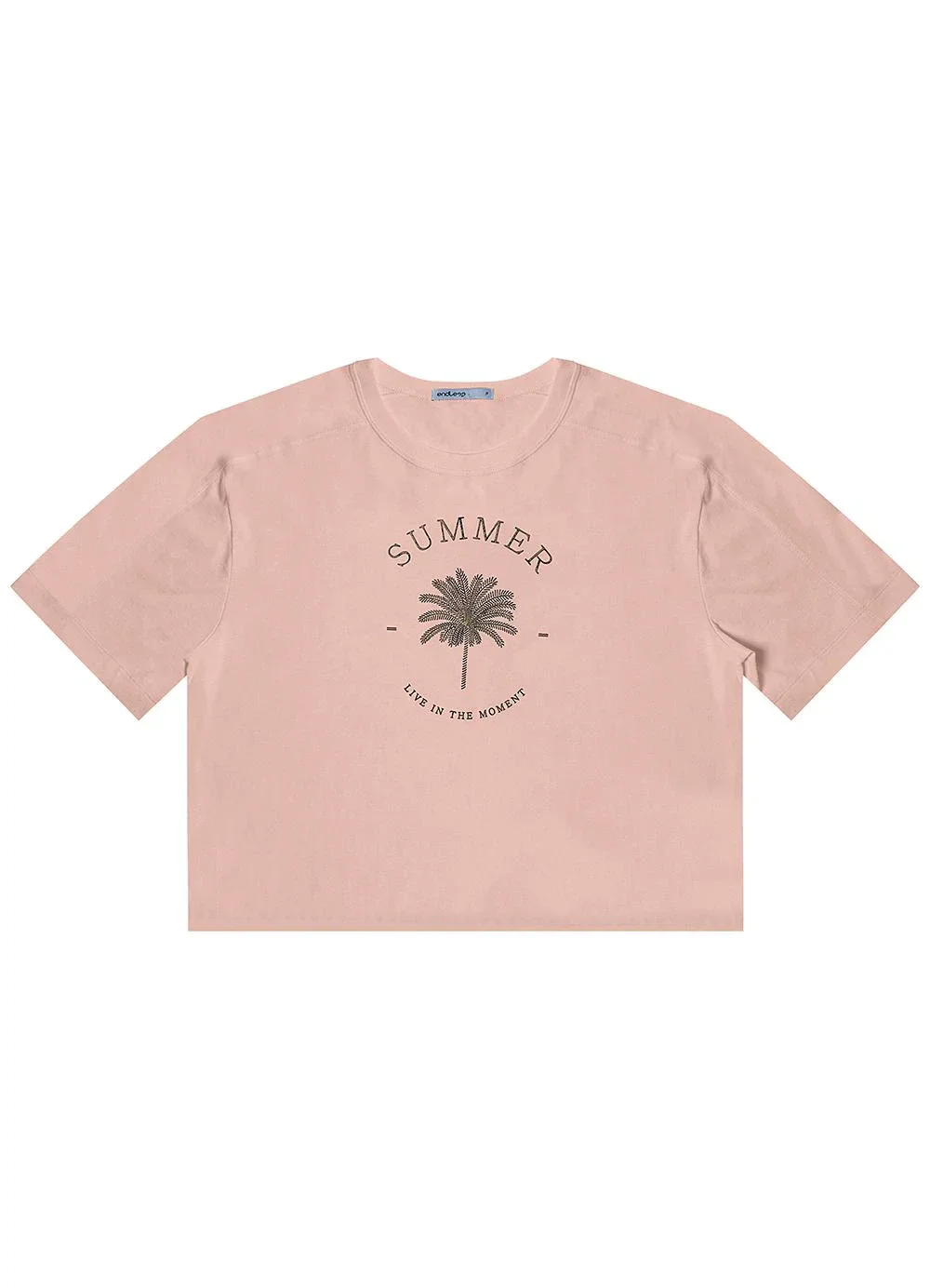 Endless - T- Shirt Feminina Manga Curta Rosa