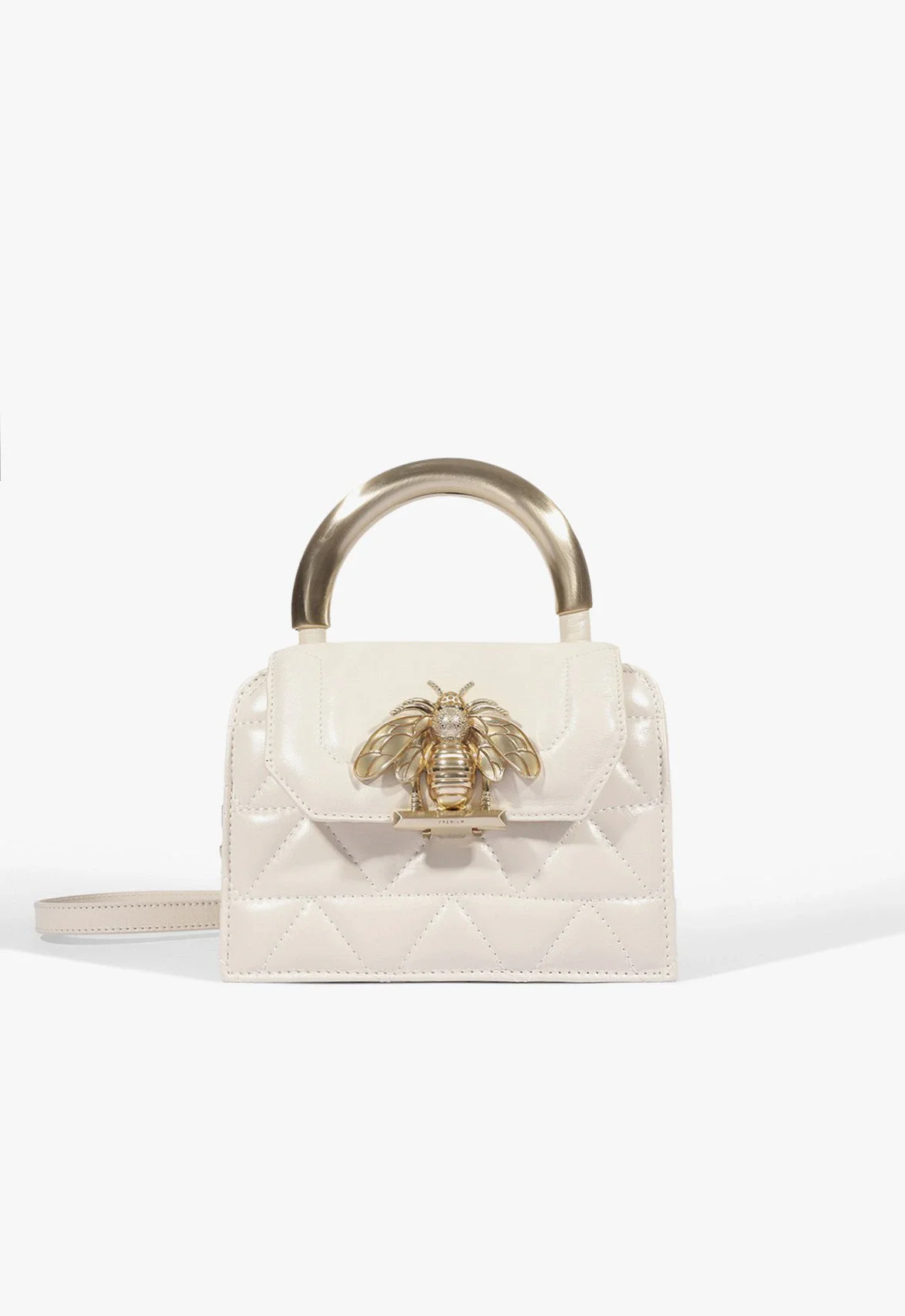 Bolsa Tiracolo Crossbody New Believe Pequena Couro Branca