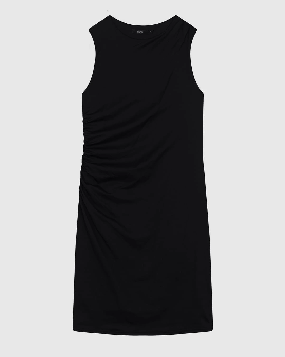 Vestido Justo Feminino Lateral Franzida Em Malha Poliamida - ENFIM