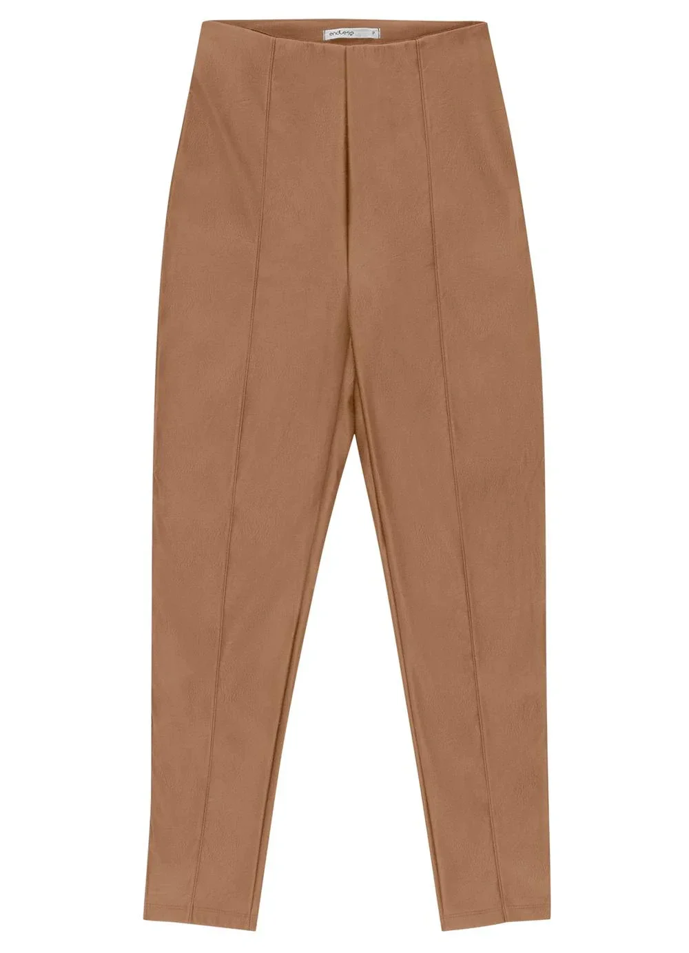 Endless - Calça Skinny Material Sintetico P.U Marrom