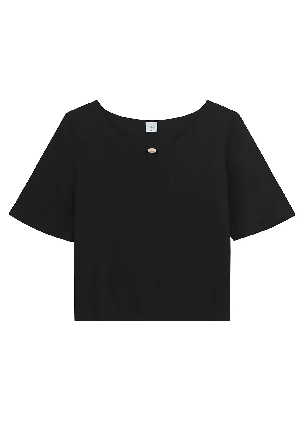Malwee - Blusa Ampla em Viscose Preto