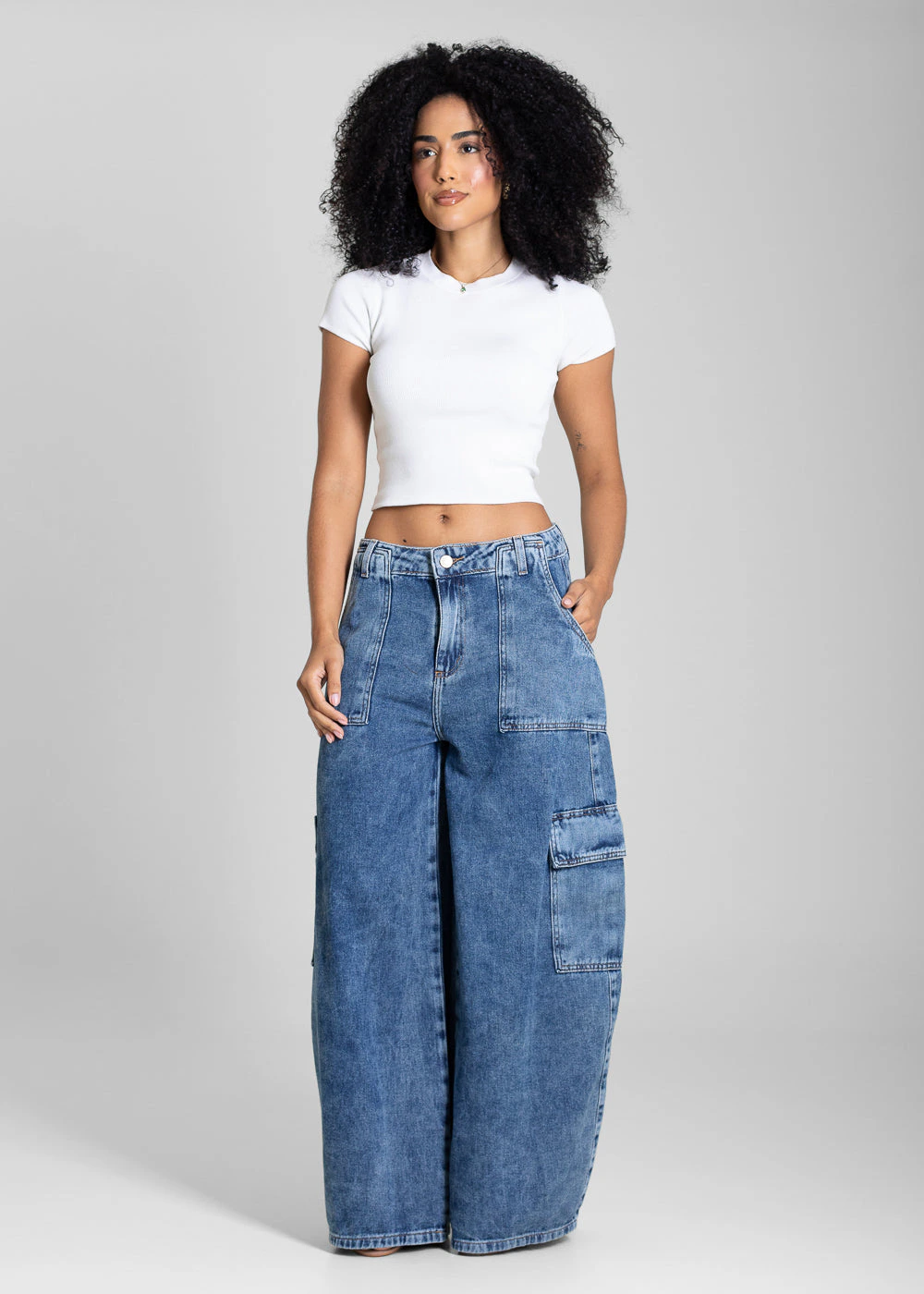Calça Jeans Sawary Balloon - 283299 AZUL