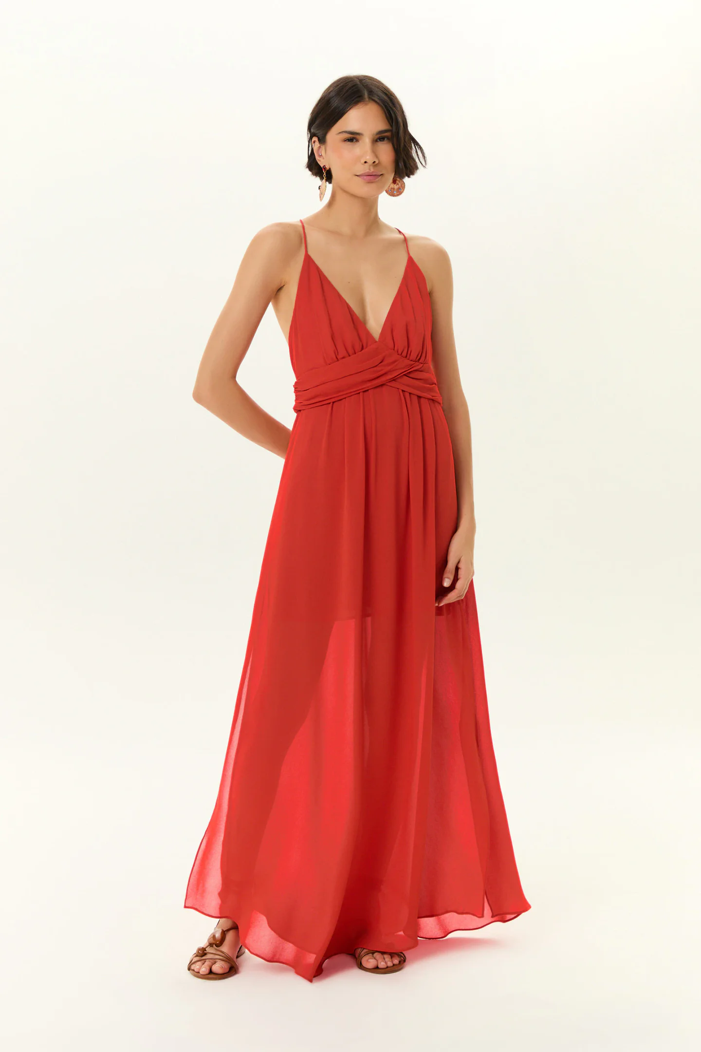 Vestido Midi Ggt Costa Metais