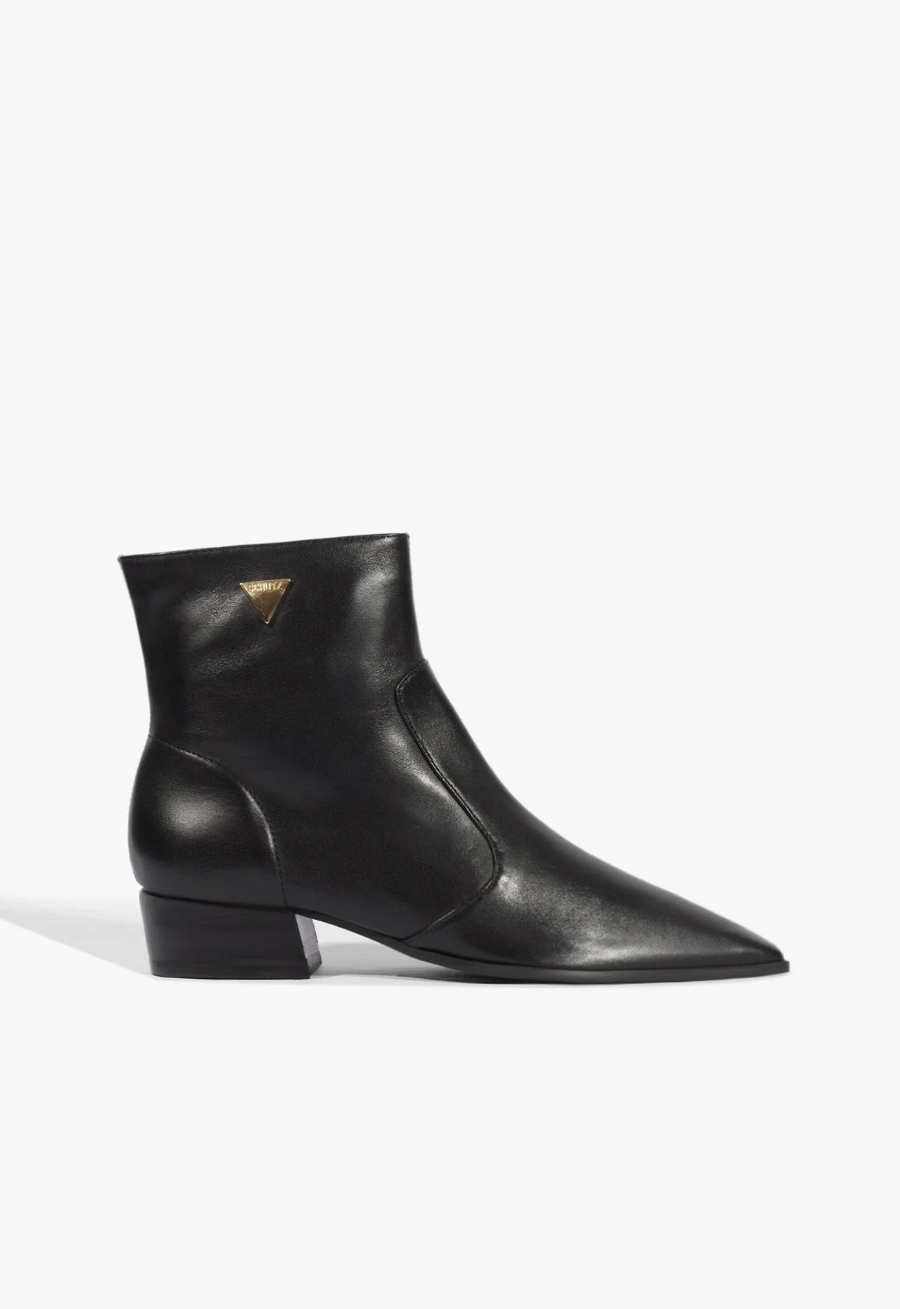 Bota July Couro Preta