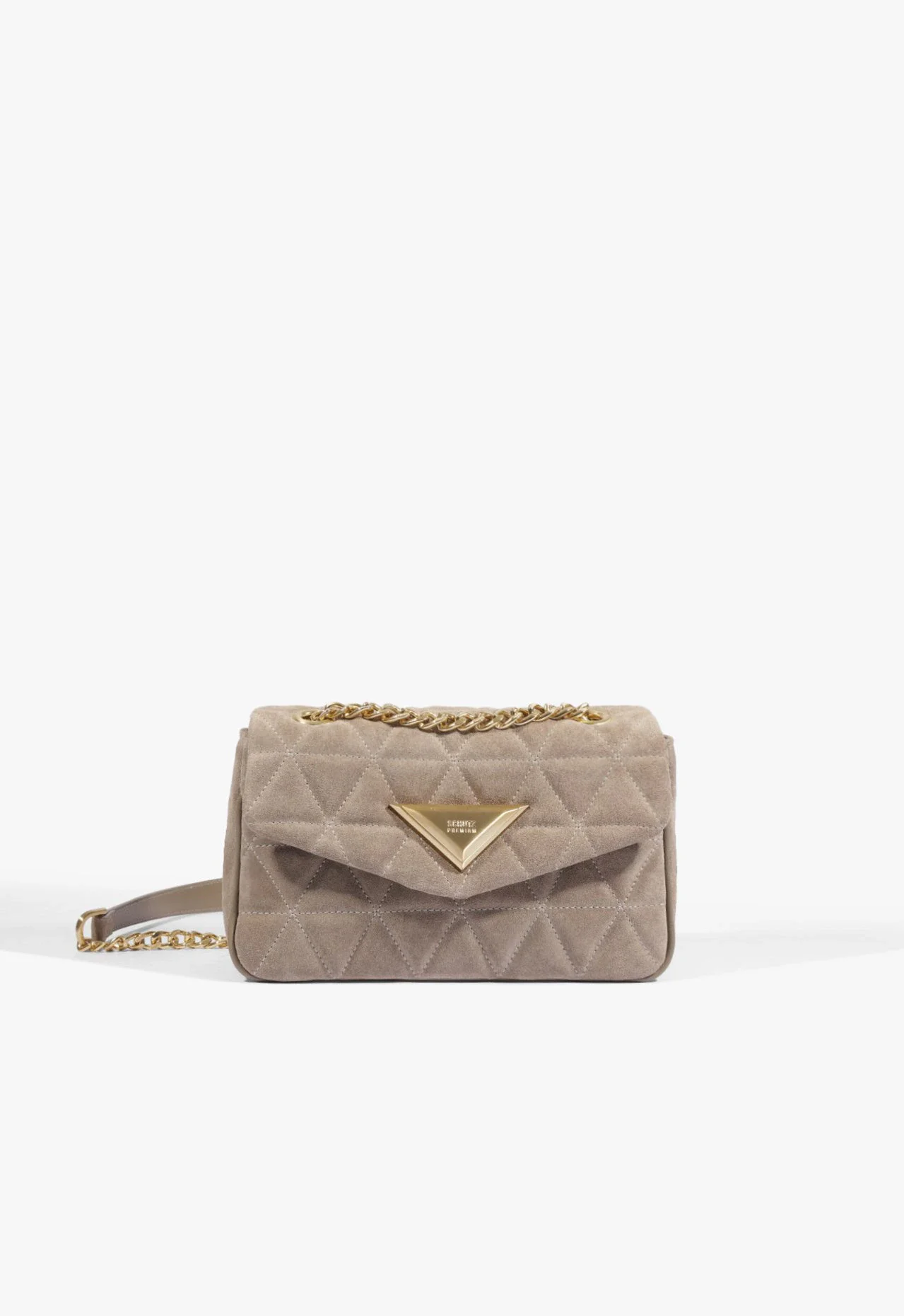 Bolsa Tiracolo 944 Pequena Camurça Cinza