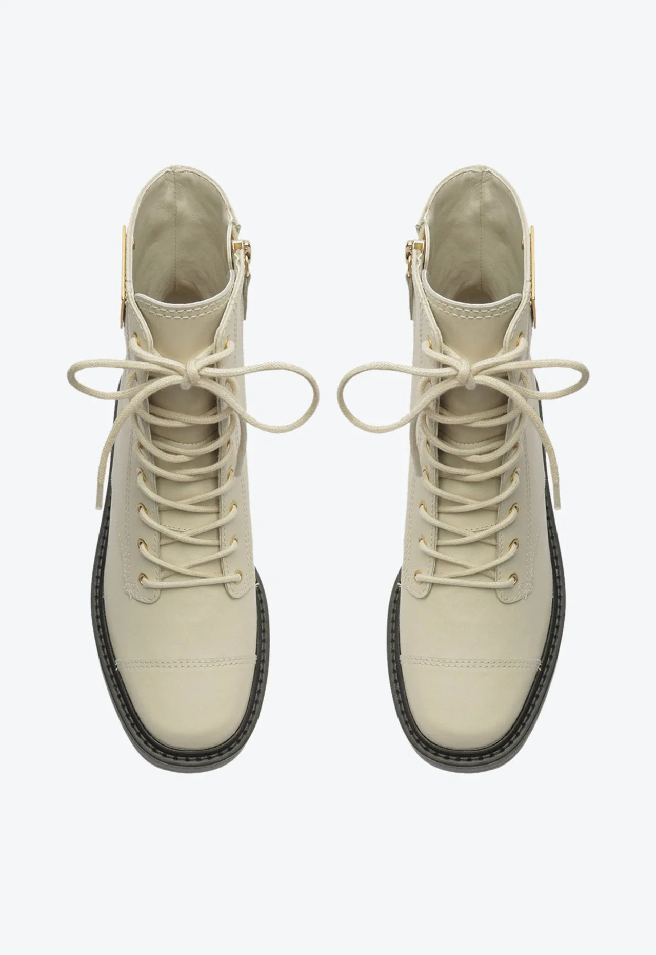 Bota Coturno Theo Couro Nude