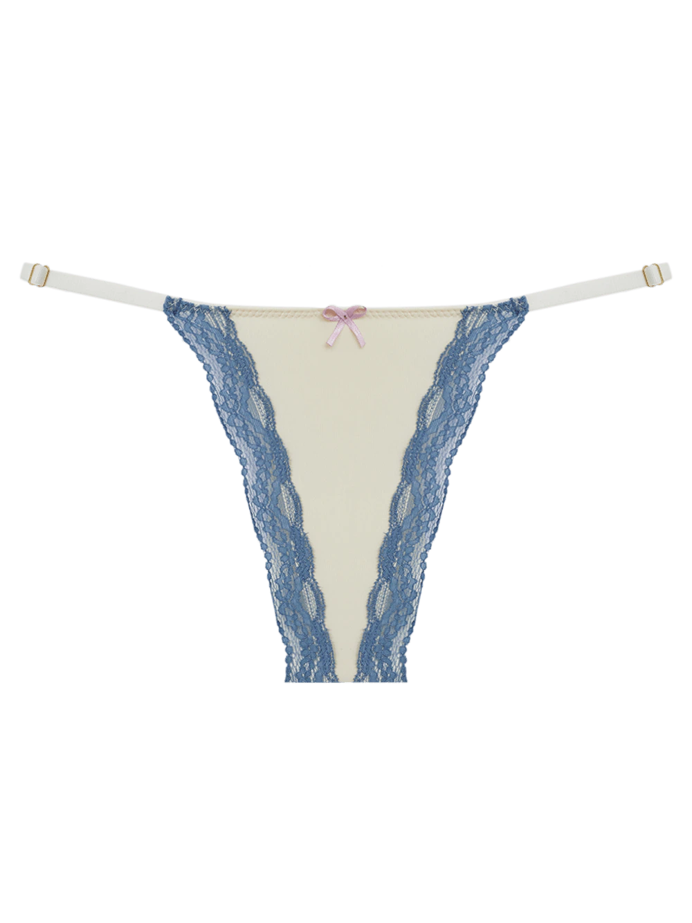Calcinha Fio String Microfibra Pop Colors Creme