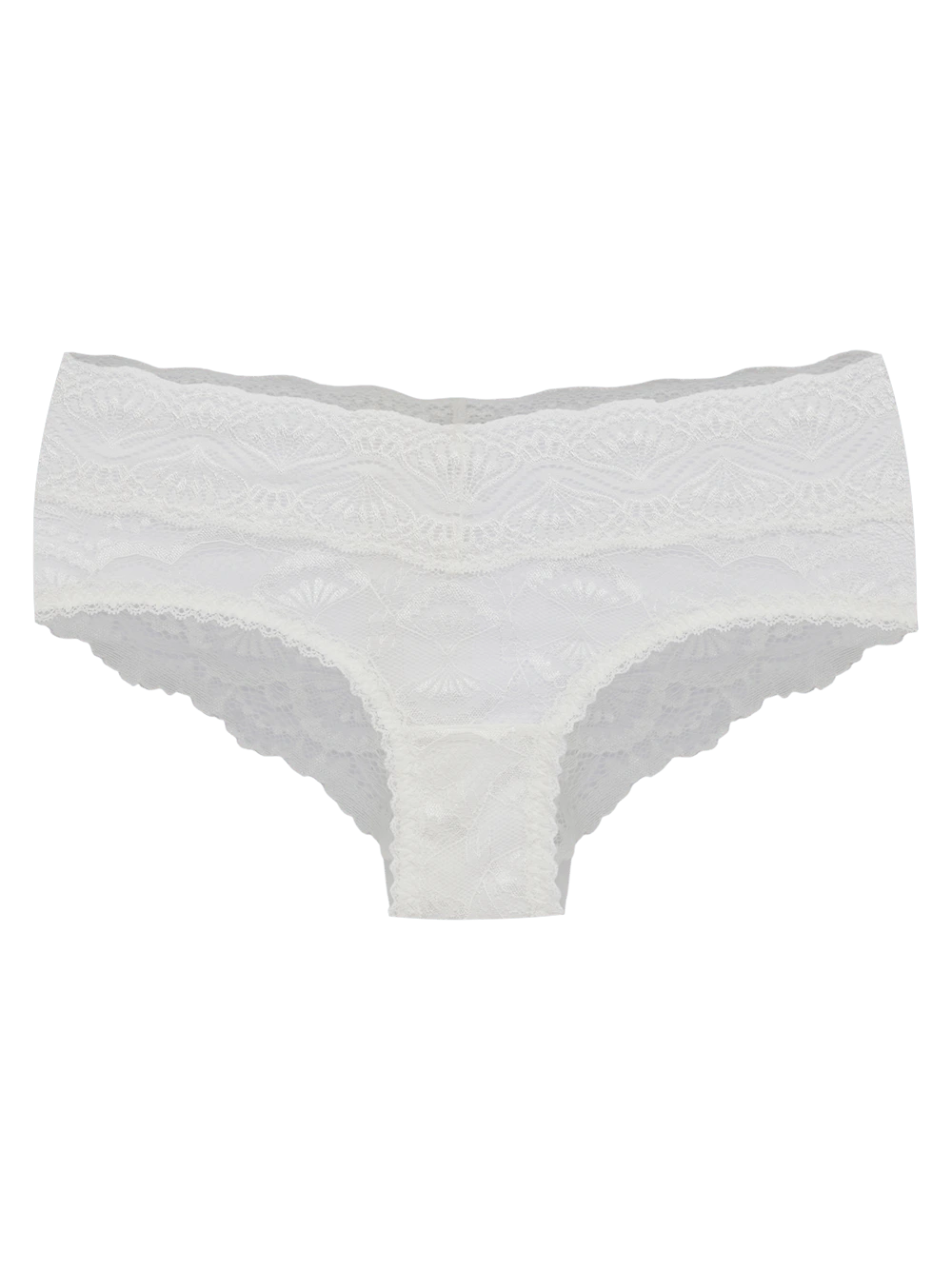 Calcinha Boyshort Renda Shiny Love Branco
